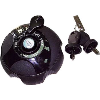 Lockable vehicle fuel cap